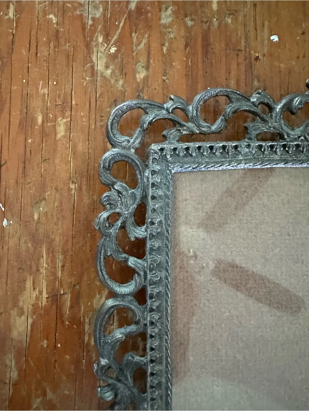 Vintage Ornate Metal Picture Frame
